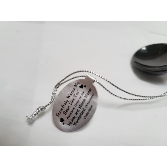 Mickey Mouse Snow Globe Ornament SNOWBODY WARMS MY HEART Bradford #A1129 COA - Picture 5 of 9